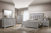 4 Piece Queen Bedroom Set in Grey Finish