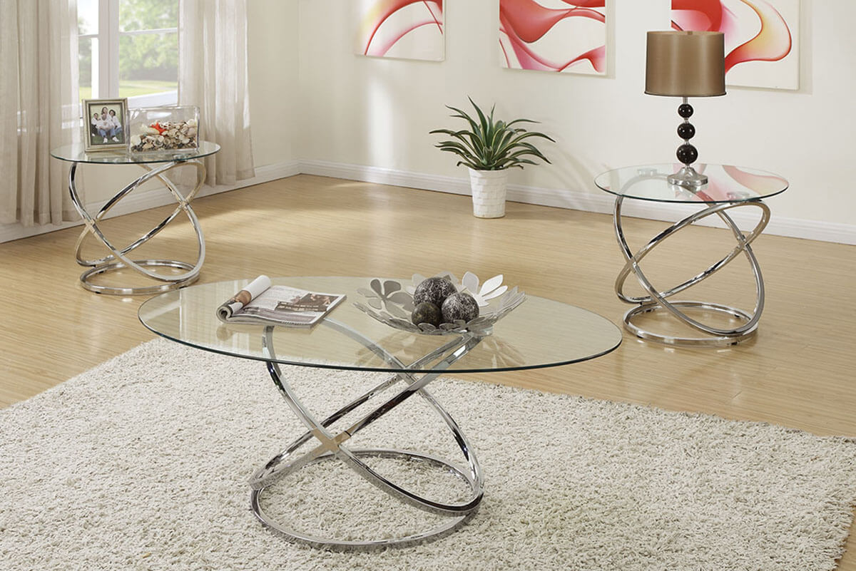 3-Pcs Coffee Table Set
