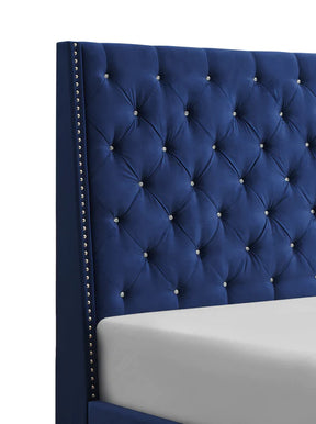 Chantilly High headboard  Velvet Bed Chantilly High headboard  Velvet Bed Half Price Furniture