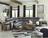 Samperstone Power Reclining Sectional 55203-58-57-19-77-46-62 Half Price Furniture