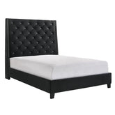 Chantilly High headboard  Velvet Bed Chantilly High headboard  Velvet Bed Half Price Furniture